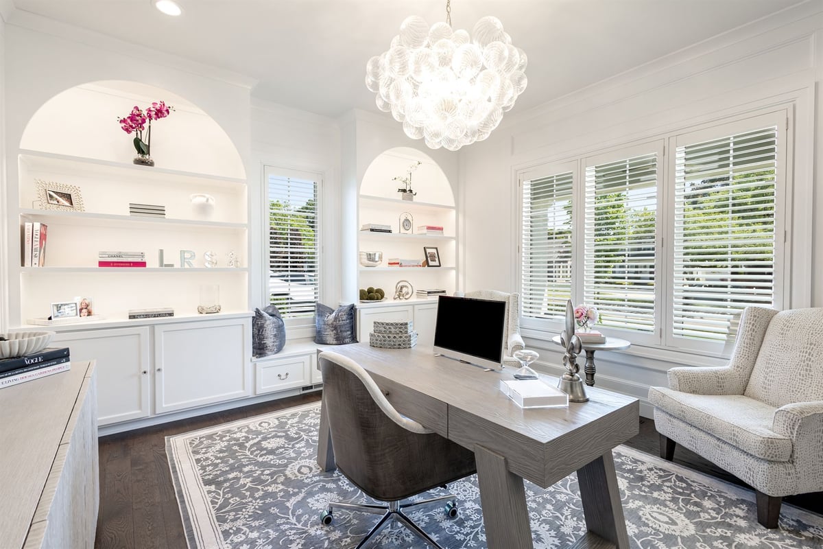 home-office-with-arched-built-in-shelving-and-a-bubble-chandelier-southeast-mi-optimized