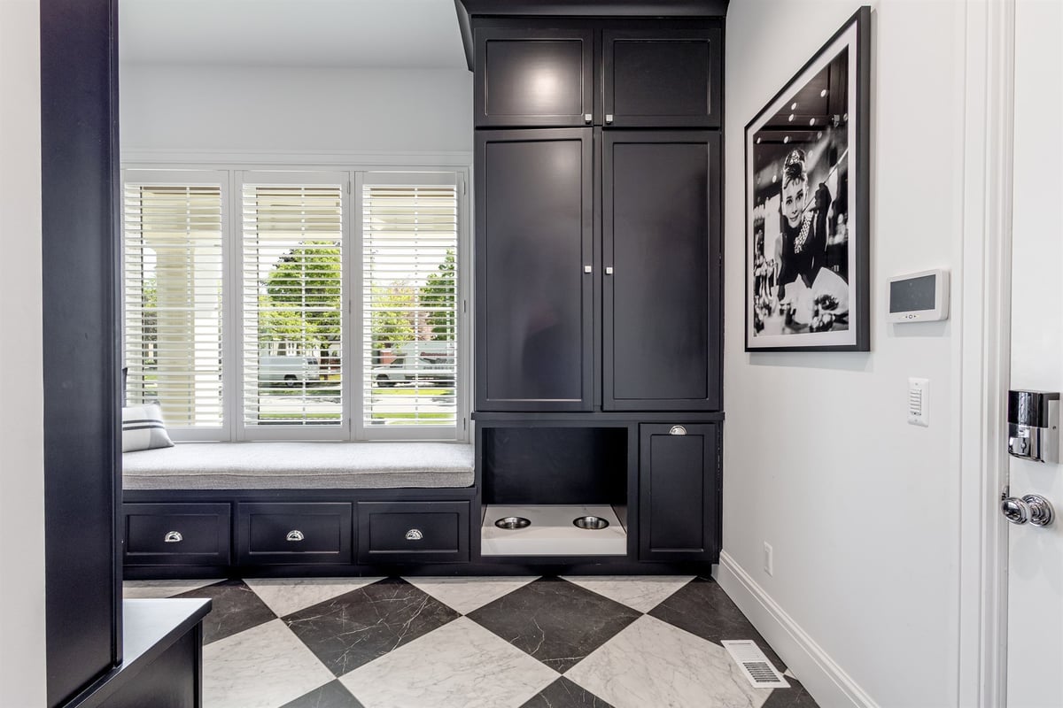 mudroom-with-black-built-in-lockers-and-a-checkered-marble-floor-southeast-mi-optimized