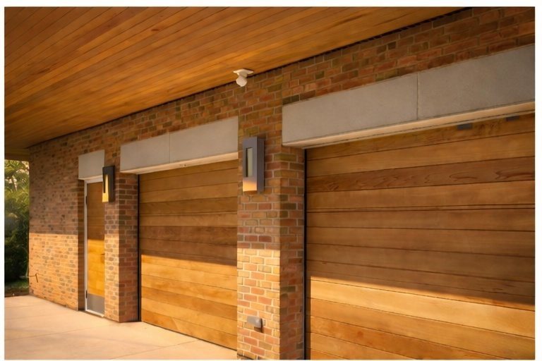contemporary-home-wood-garage-doors-and-brick-columns-farmington-hills-mi-optimized