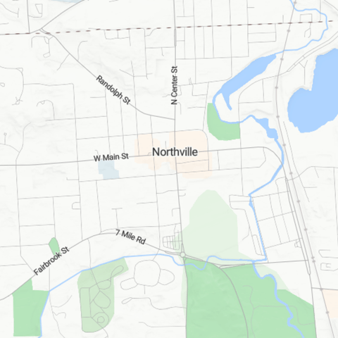 Map of Northville, MI