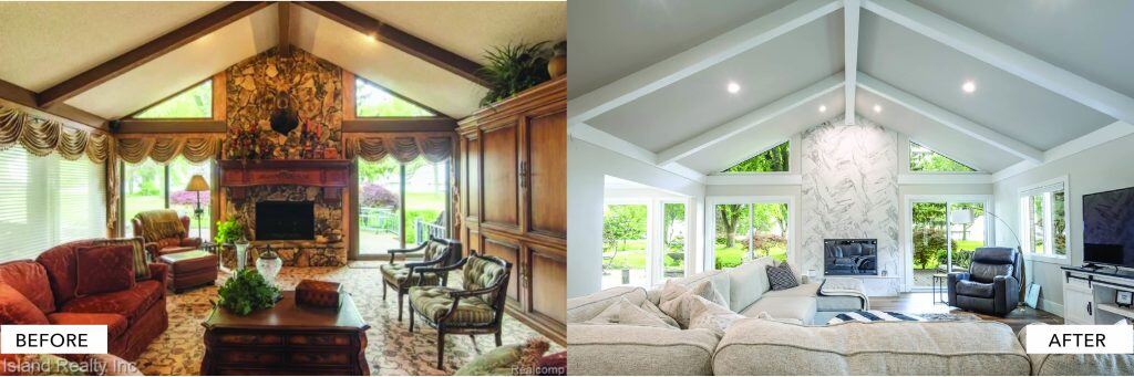 Jazz Great Room Before After