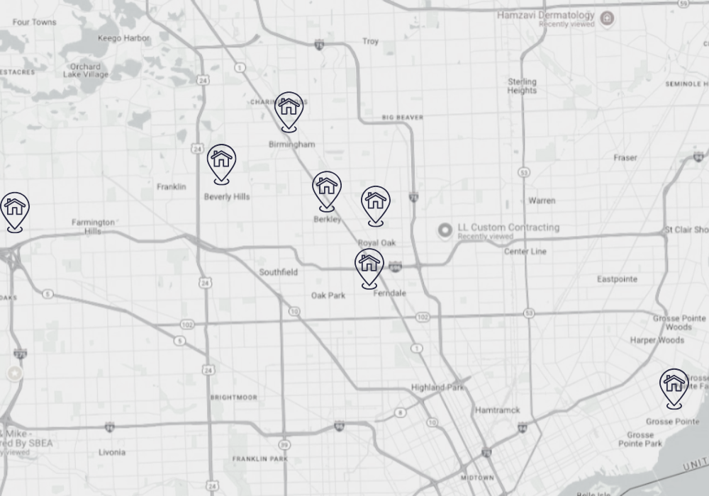 LL Custom Service Area Map