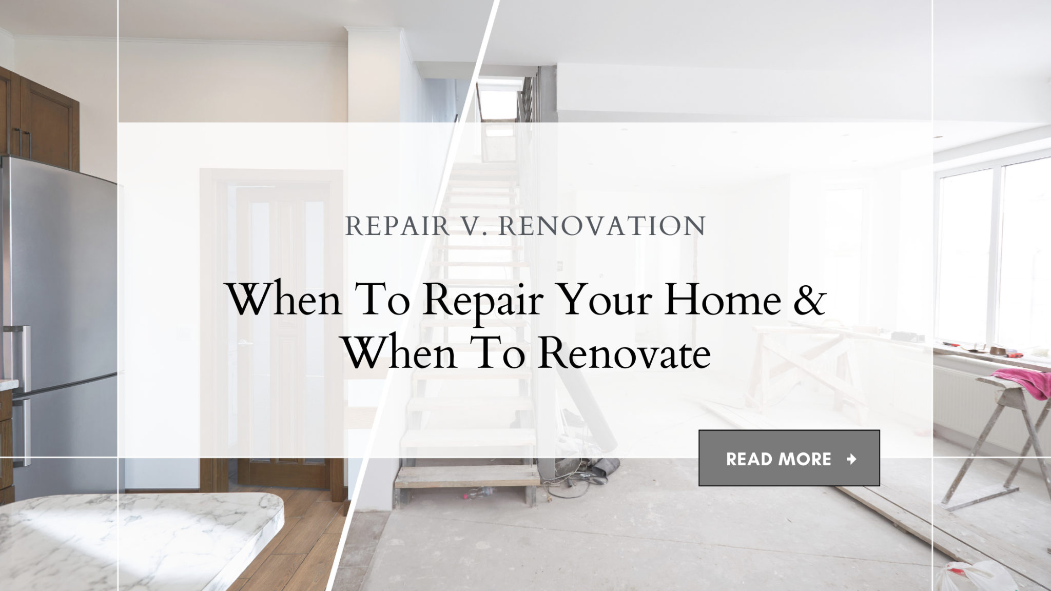 Home Repair V. Renovation