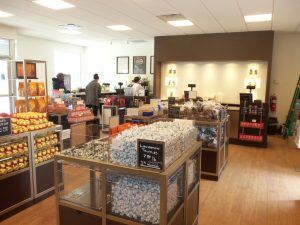 Outlet Mall chocolatier interior buildout