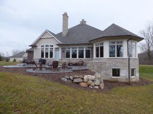 Salem custom home daylight basement