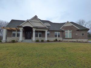 Salem custom home front elevation