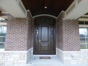 Salem custom home front entry