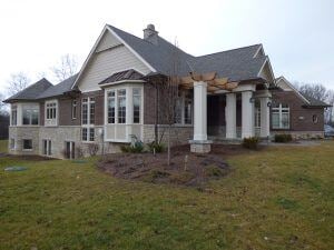 Salem custom home pergola